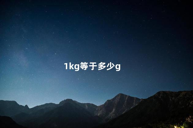 1kg等于多少g