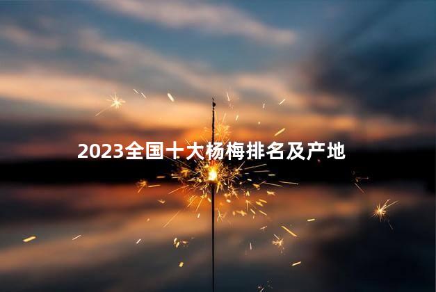 2023全国十大杨梅排名及产地