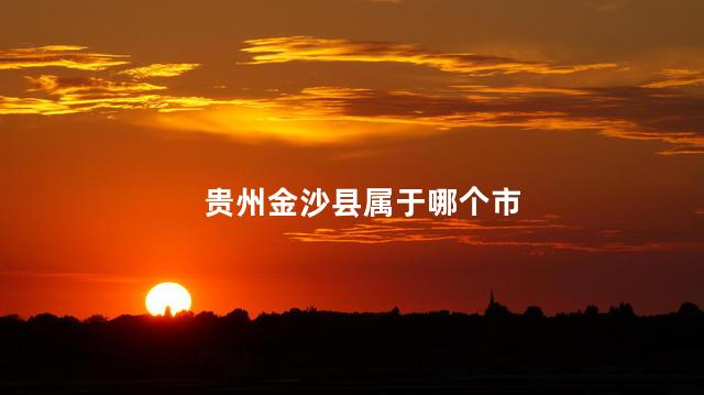 贵州金沙县属于哪个市